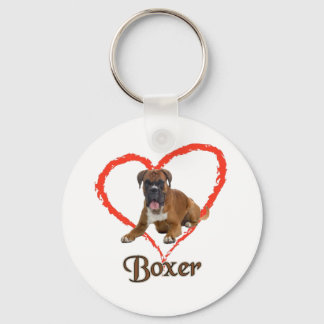 Porte-clés J'Aime Mon Chien De Boxer