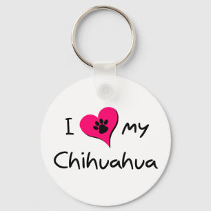 Porte-clés J'aime mon Chihuahua