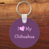Porte-clés J'Aime Mon Chihuahua (Recto)