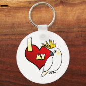 Porte-clés J'aime mon Citron Cockatoo (Recto)