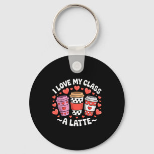 Porte-clés J'aime mon Cl A Latte Drôle Saint-Valentin Profess