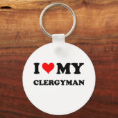 Porte-clés J'Aime Mon Clergyman (Recto)