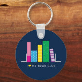 Porte-clés J'aime mon club de lecture (Recto)