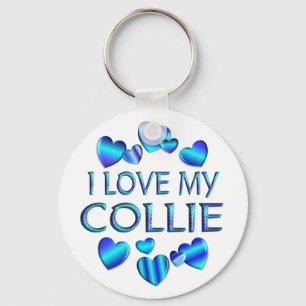 Porte-clés J'aime mon colley