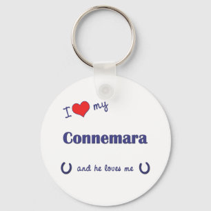 Porte-clés J'aime mon Connemara (le poney masculin)