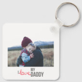 PORTE-CLÉS J'AIME MON DADDY PORTE - CLÉ 2 PHOTO PERSONNALISÉE (Dos)