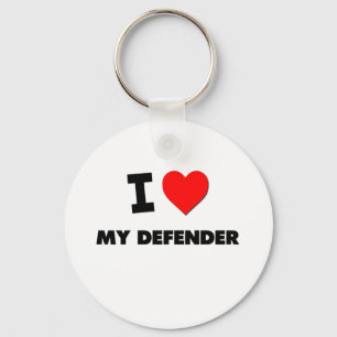 Porte-clés J'aime mon défenseur
