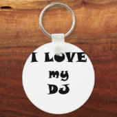 Porte-clés J'aime mon DJ (Recto)