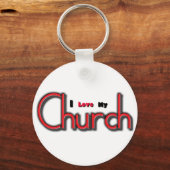 Porte-clés J'aime mon église (Recto)