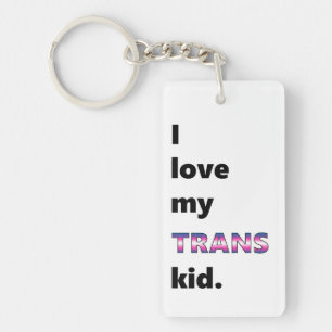 Porte-clés J'aime mon enfant de transport - porte - clé