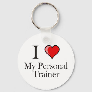 Porte-clés J'aime mon entraîneur personnel