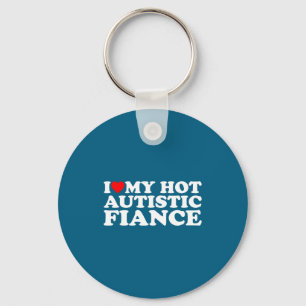 Porte-clés J'aime mon fiancé autiste sexy, soutien à la sensi