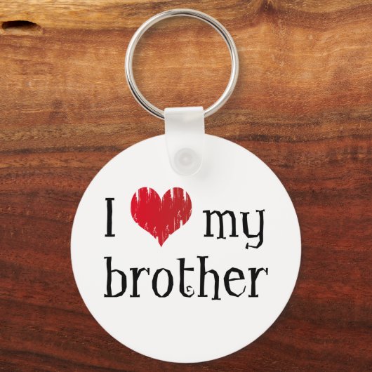 Porte-clés J'aime mon frère (Recto)