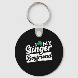 Porte-clés J'Aime Mon Ginger Boyfriend Redhead Shamrock St Pa