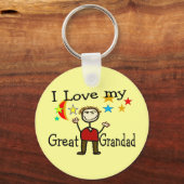 Porte-clés J'Aime Mon Grand-Père (Recto)