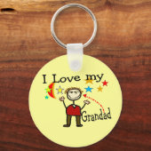 Porte-clés J'Aime Mon Grand Père (Recto)