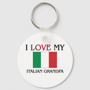 Porte-clés J'Aime Mon Grand-Père Italien