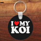 PORTE-CLÉS J'AIME MON KOI (Recto)