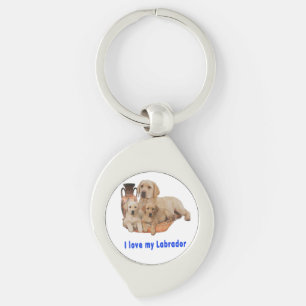 Porte-clés J'aime mon Labrador