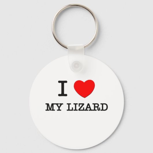 Porte-clés J'Aime Mon Lizard (Recto)