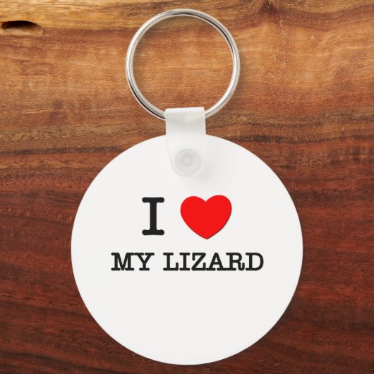 Porte-clés J'Aime Mon Lizard (Recto)