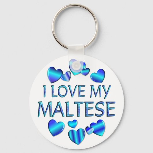 Porte-clés J'Aime Mon Maltais (Recto)