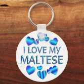 Porte-clés J'Aime Mon Maltais (Recto)