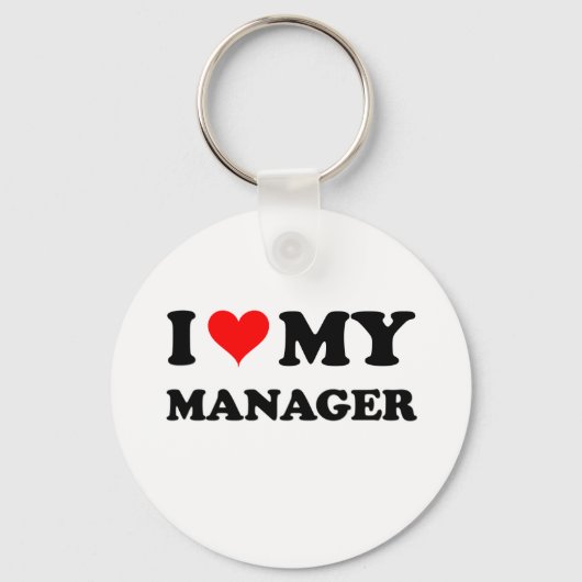 Porte-clés J'aime mon manager (Recto)