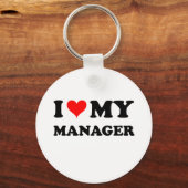 Porte-clés J'aime mon manager (Recto)