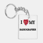 Porte-clés J'aime mon manipulateur (Devant gauche)