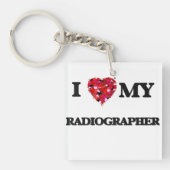 Porte-clés J'aime mon manipulateur (Devant)