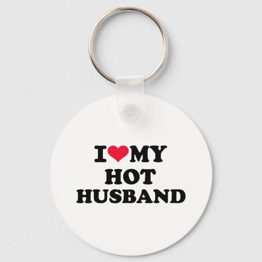 Porte-clés J'aime mon mari chaud (Recto)