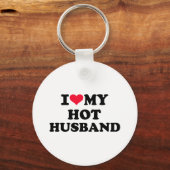 Porte-clés J'aime mon mari chaud (Recto)