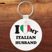 Porte-clés J'aime mon mari italien (Recto)