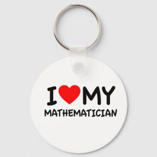 Porte-clés J'aime mon mathématicien