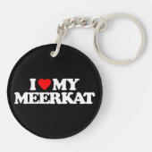 PORTE-CLÉS J'AIME MON MEERKAT (Dos)