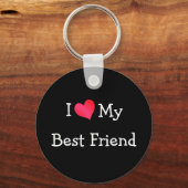 Porte-clés J'Aime Mon Meilleur Ami (Recto)
