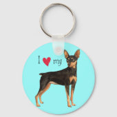 Porte-clés J'aime mon menton (Recto)