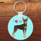 Porte-clés J'aime mon menton (Recto)