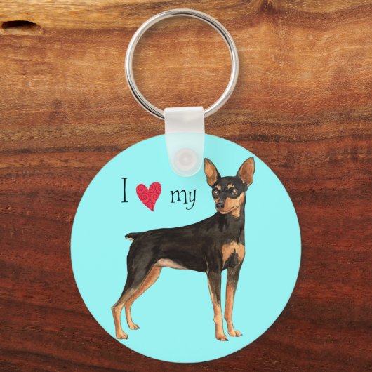 Porte-clés J'aime mon menton (Recto)