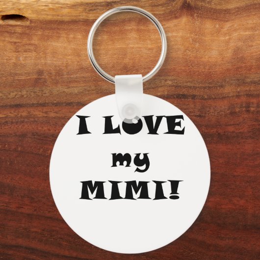 Porte-clés J'aime mon Mimi (Recto)