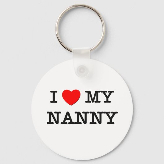 Porte-clés J'Aime Mon NANNY (Recto)