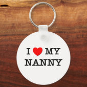 Porte-clés J'Aime Mon NANNY (Recto)