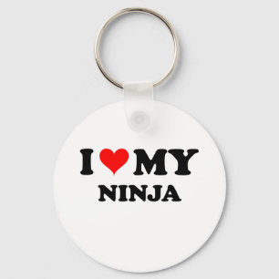 Porte-clés J'aime mon Ninja