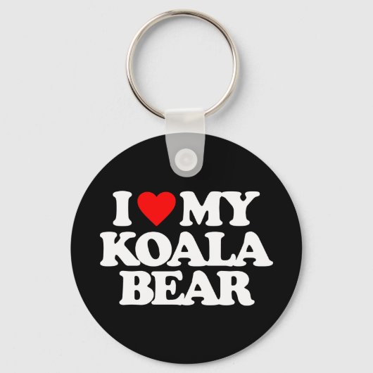 PORTE-CLÉS J'AIME MON OURS DE KOALA (Recto)