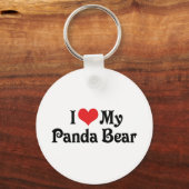 Porte-clés J'Aime Mon Ours De Panda (Recto)