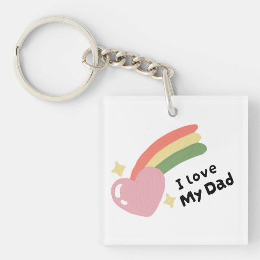 Porte-clés J'aime mon père (Devant)