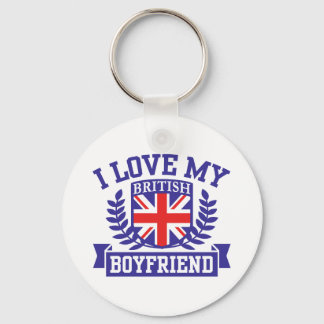 Porte-clés J'aime mon petit ami britannique
