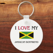 Porte-clés J'aime mon petit ami jamaïcain (Recto)