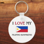 Porte-clés J'aime mon petit ami philippin (Recto)
